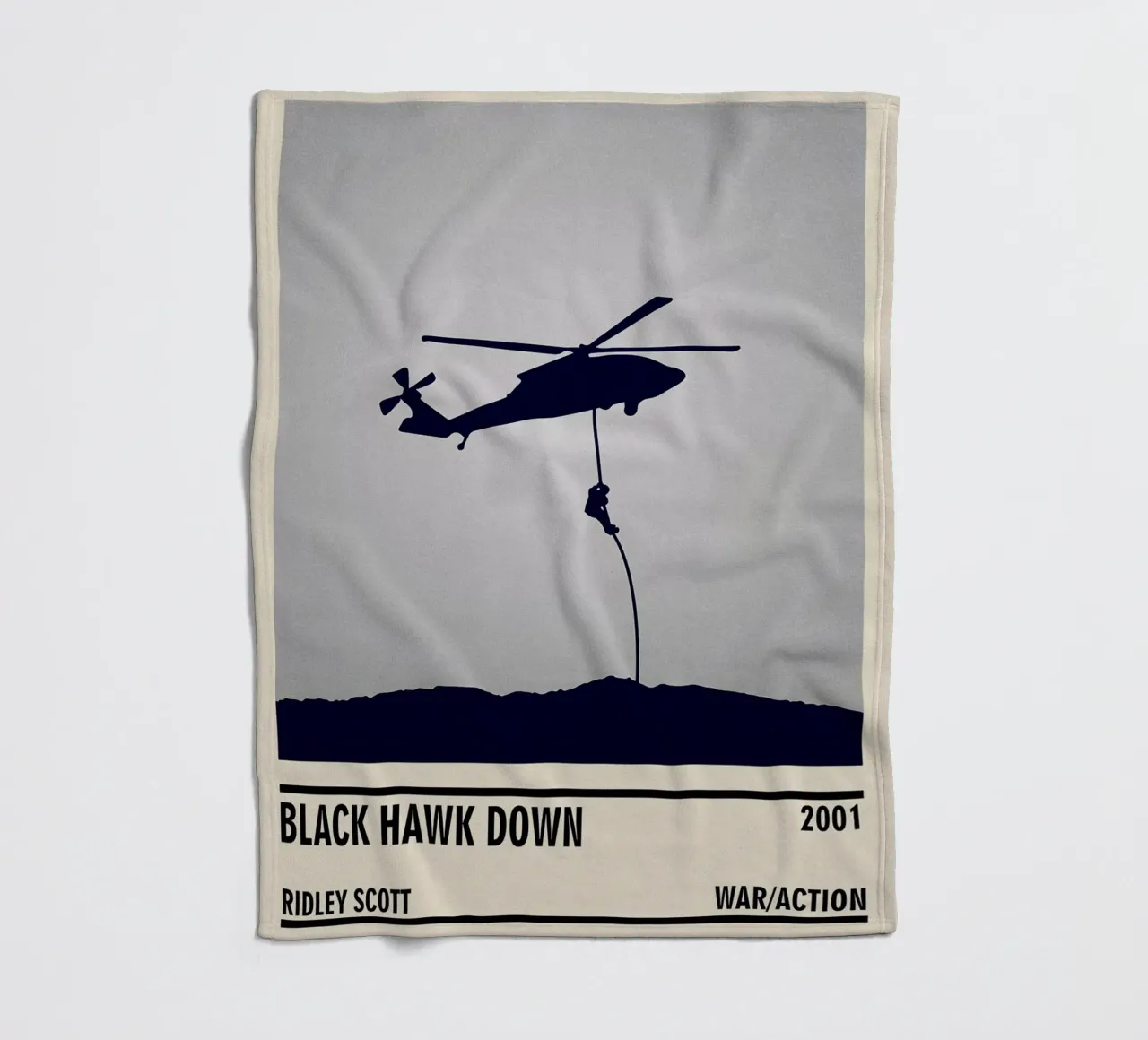 Black Hawk Down fleecedeken van TheArtstudio