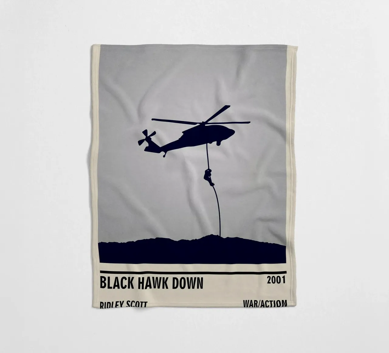 Black Hawk Down fleecedeken van TheArtstudio