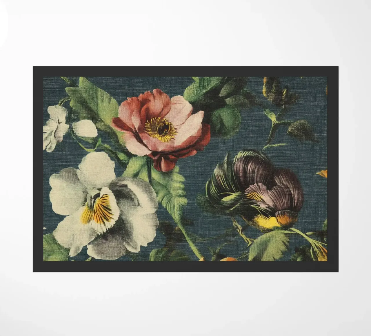Pittura floreale strutturata zerbino da Carinaprint