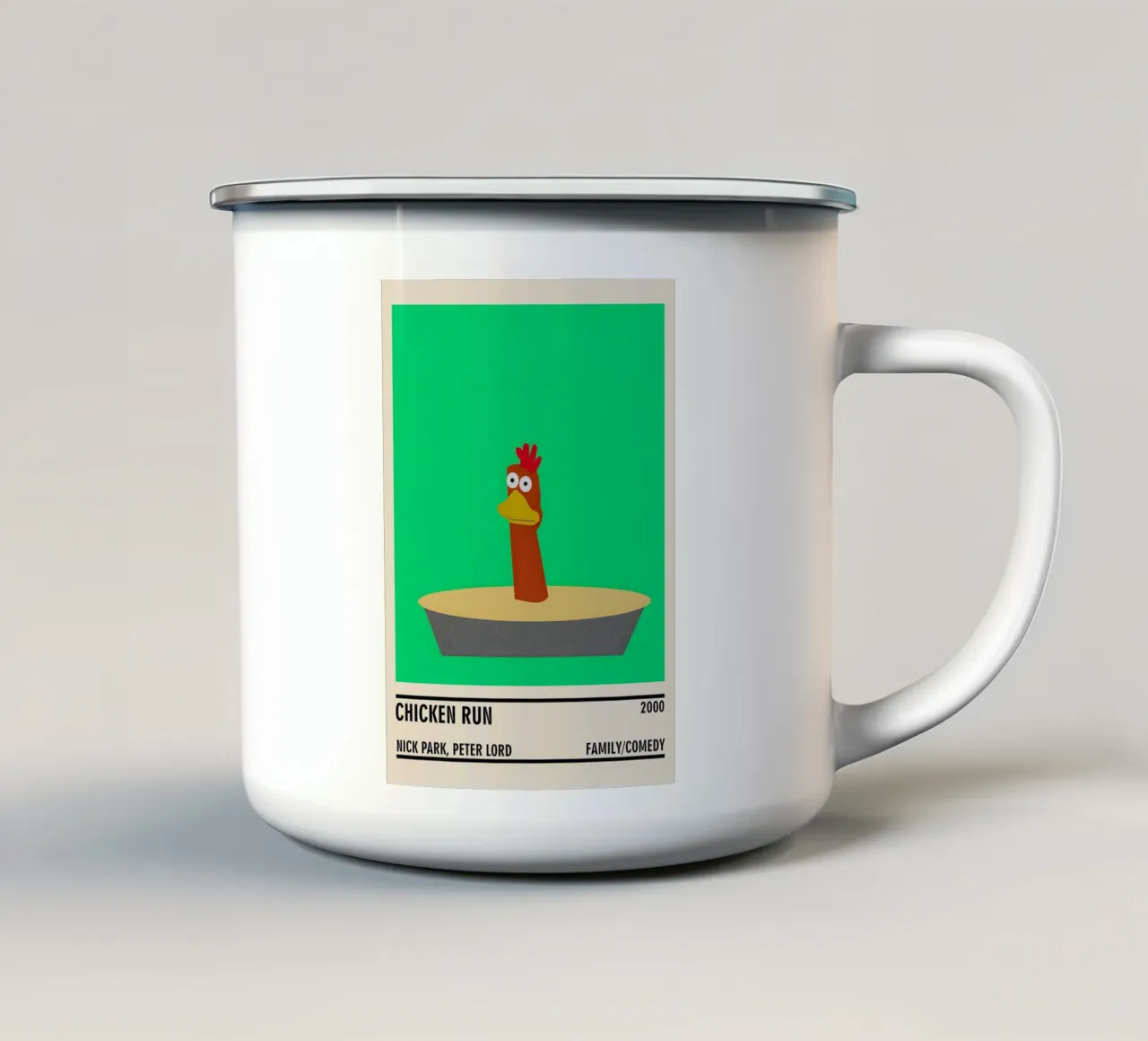 Chicken Run tazza in smalto da TheArtstudio