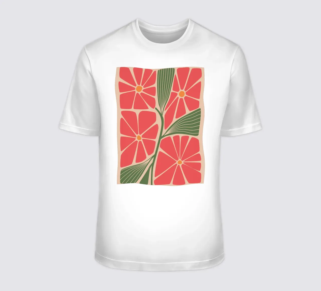 Design floreale retrò - Arte floreale moderna t-shirt da Whole©