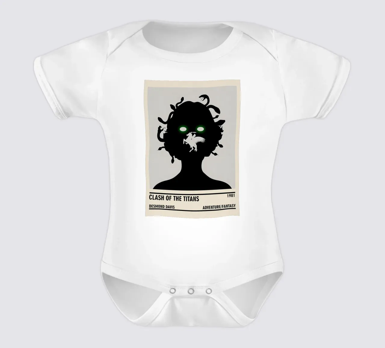 Clash of the Titans body neonato maniche corte da TheArtstudio