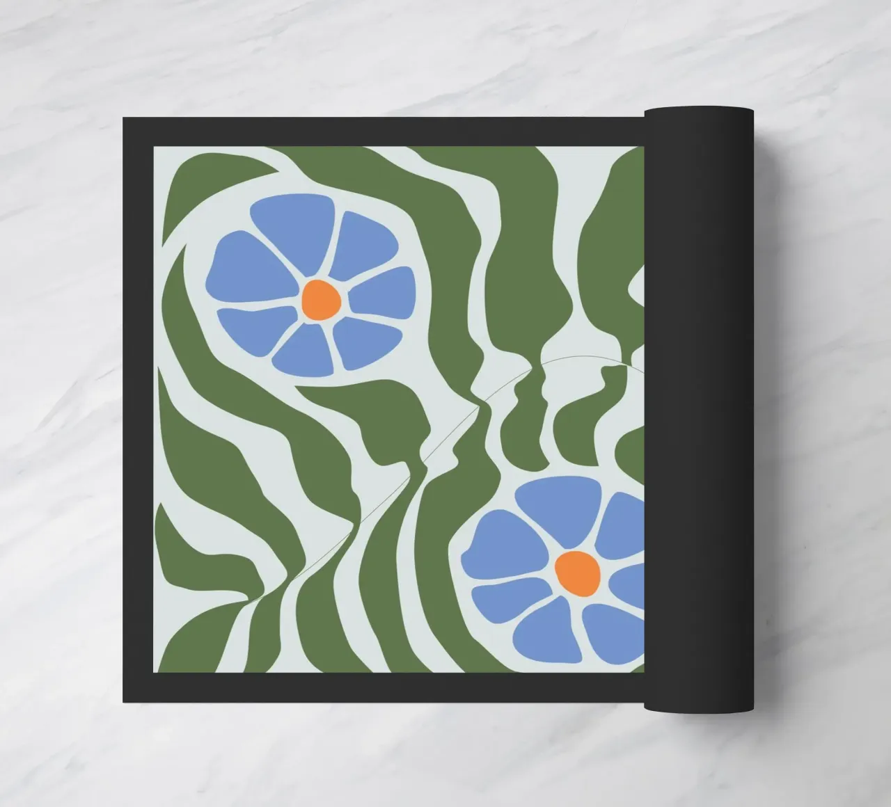 Arte floreale moderna - Design astratto della natura zerbino da Whole©