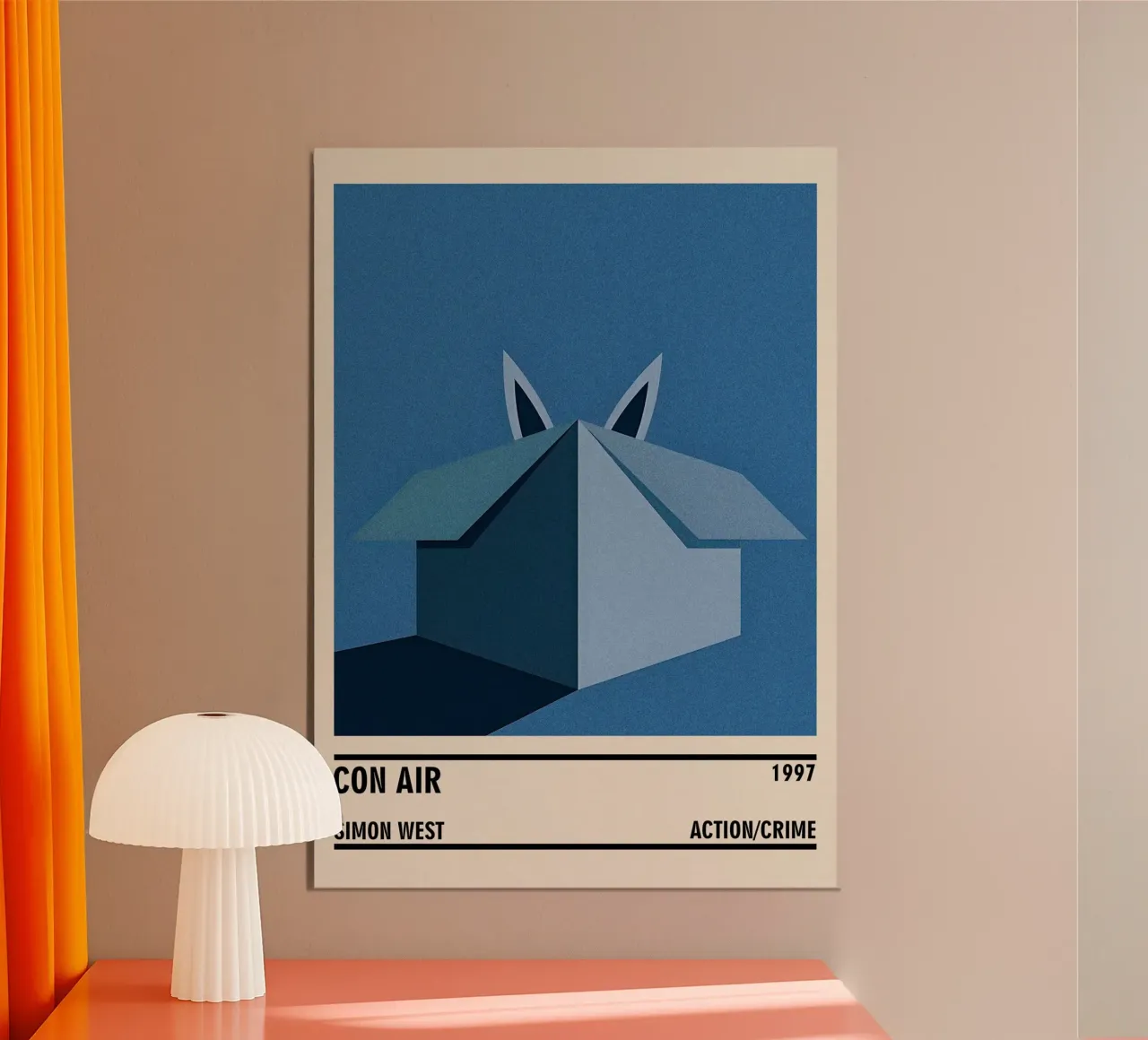 Con Air poster con telaio in legno da TheArtstudio