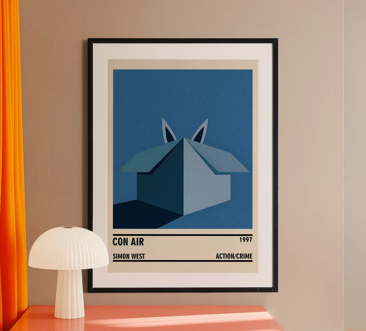 Con Air poster con telaio in legno da TheArtstudio
