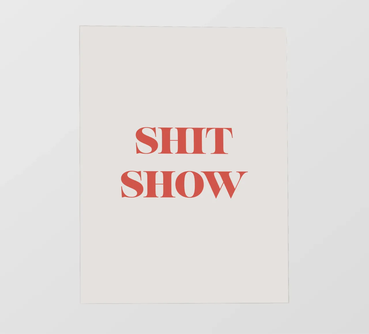 Shit show telo in pvc da we line studio - art