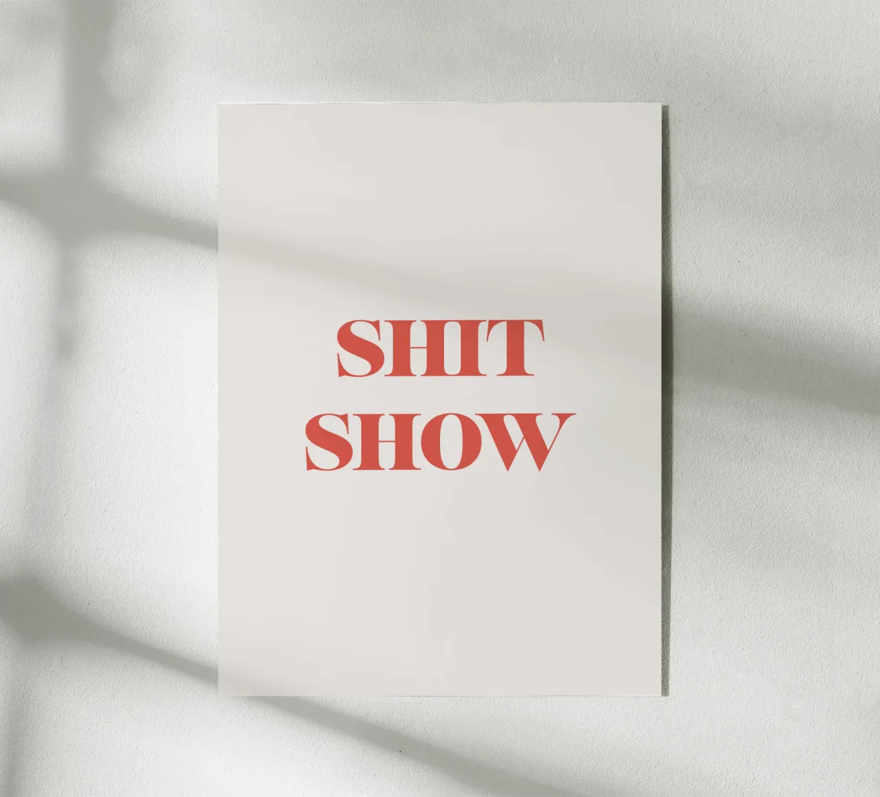 Shit show plexiglass da we line studio - art