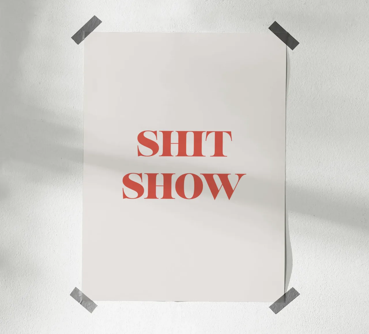 Shit show poster da we line studio - art