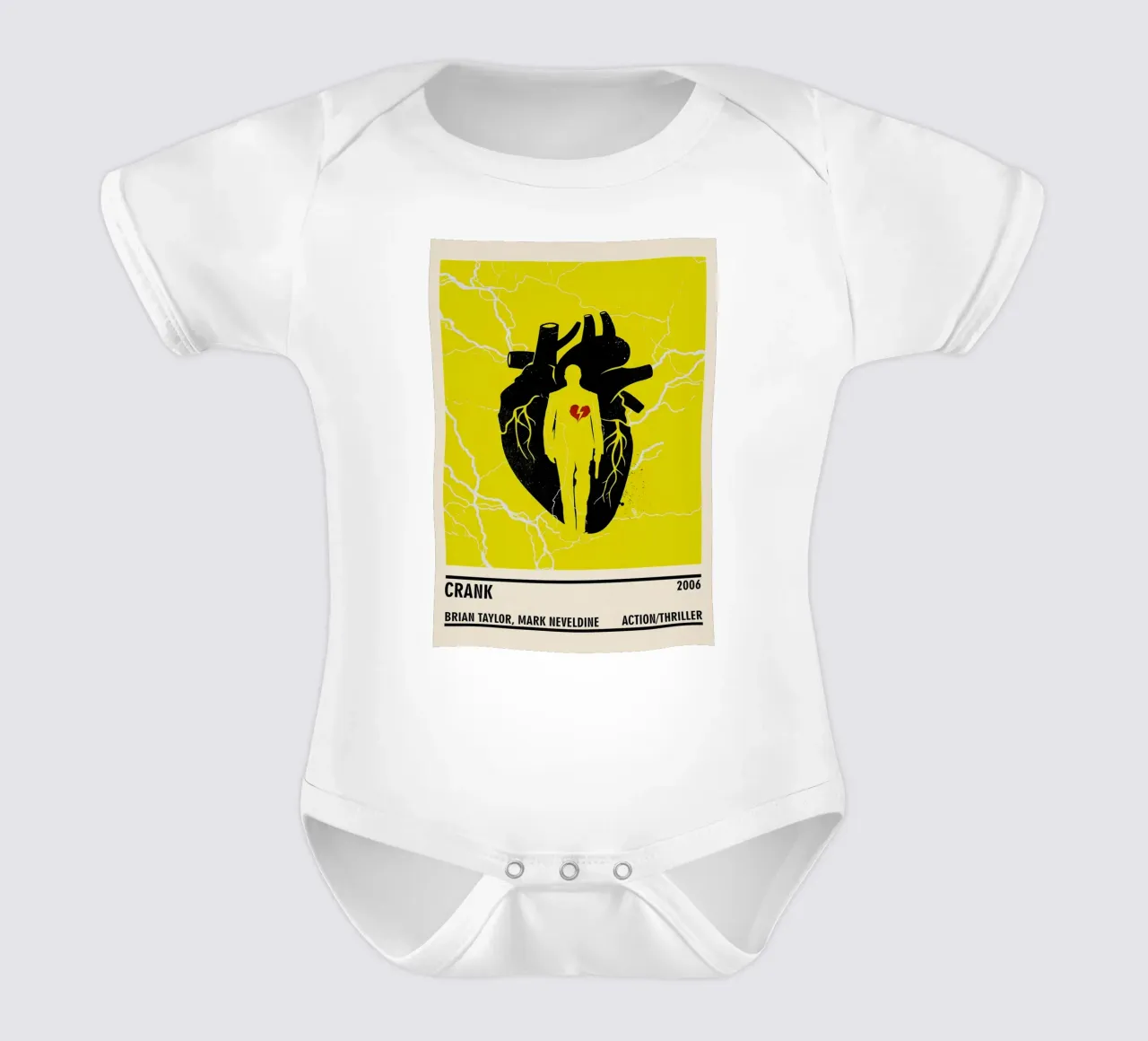 Crank body neonato maniche corte da TheArtstudio