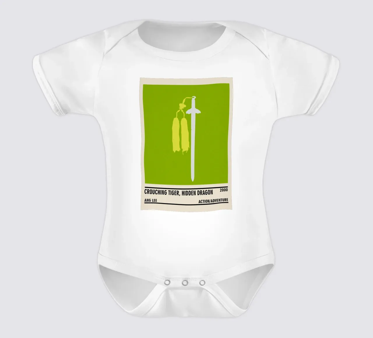 Crouching Tiger, Hidden Dragon body neonato maniche corte da TheArtstudio