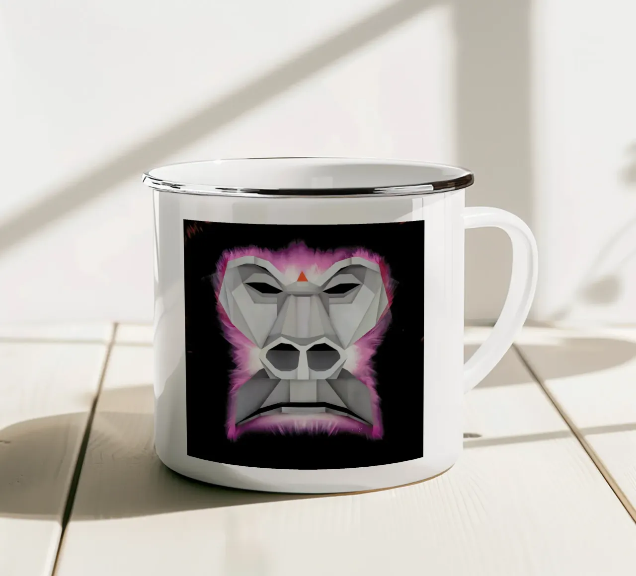 Gorilla tazza in smalto da Maks.M