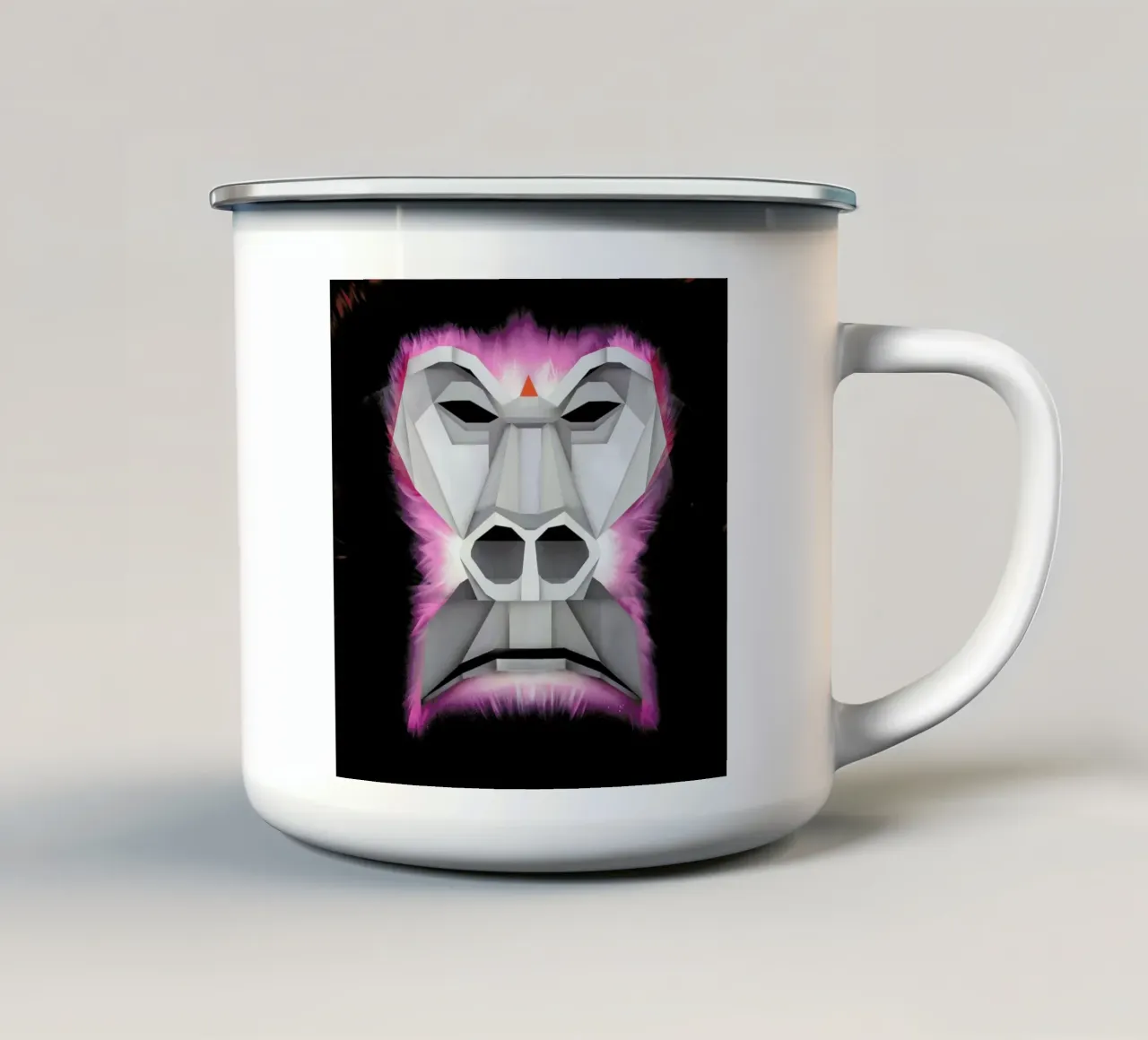 Gorilla tazza in smalto da Maks.M