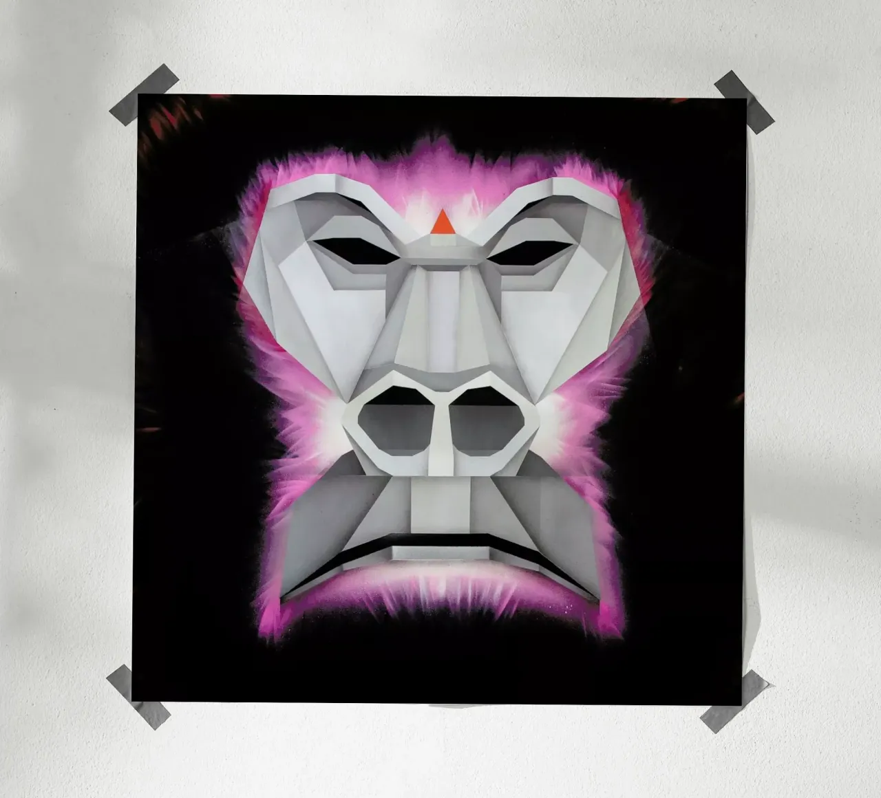 Gorilla poster con telaio in alluminio da Maks.M
