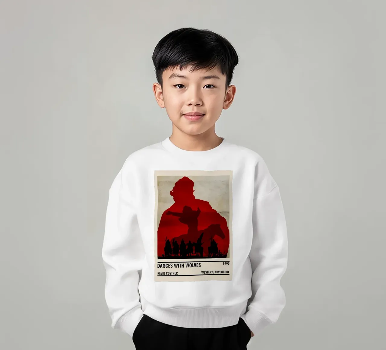 Dances with Wolves felpa bambino da TheArtstudio