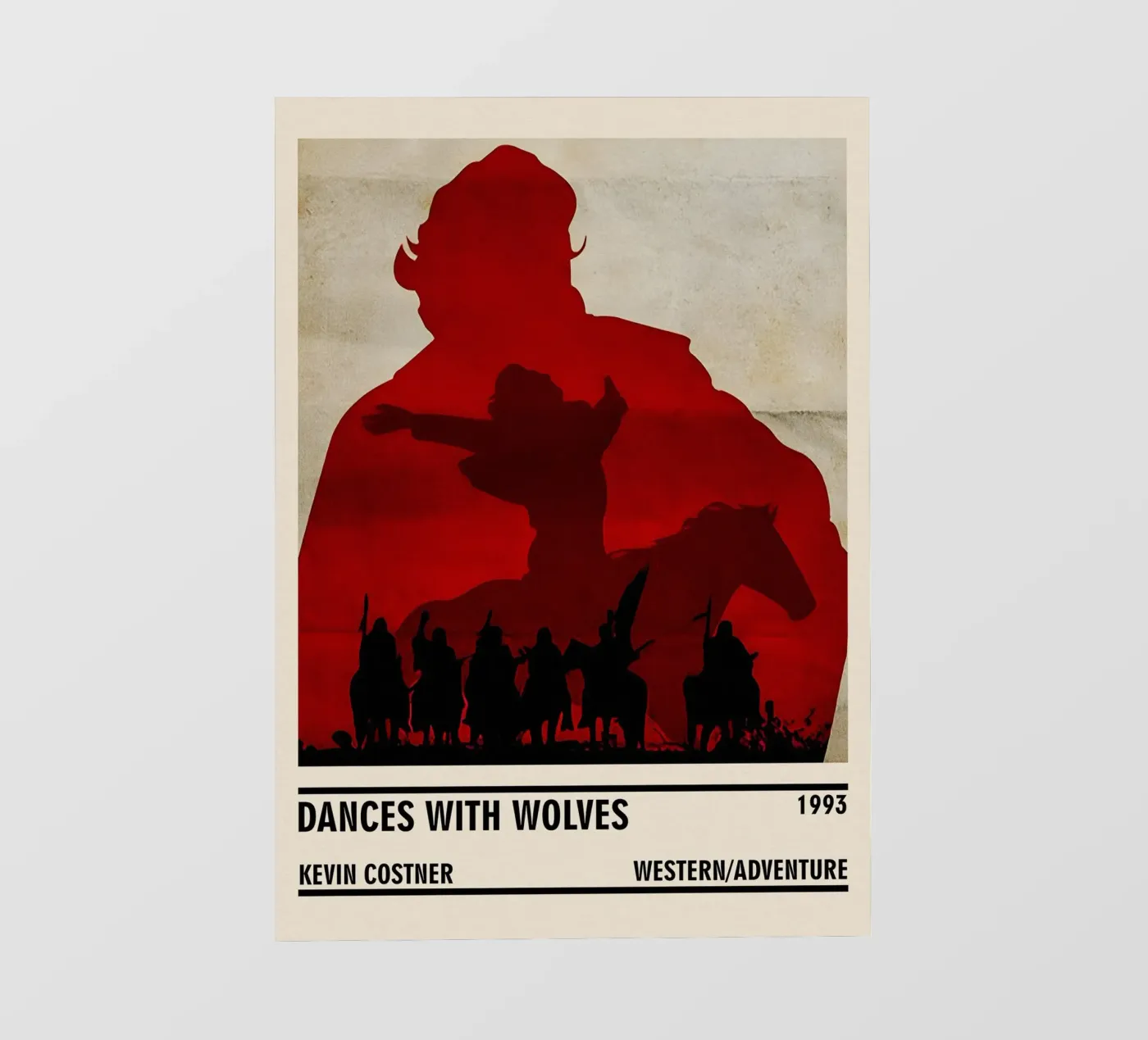 Dances with Wolves pellicola backlit da TheArtstudio