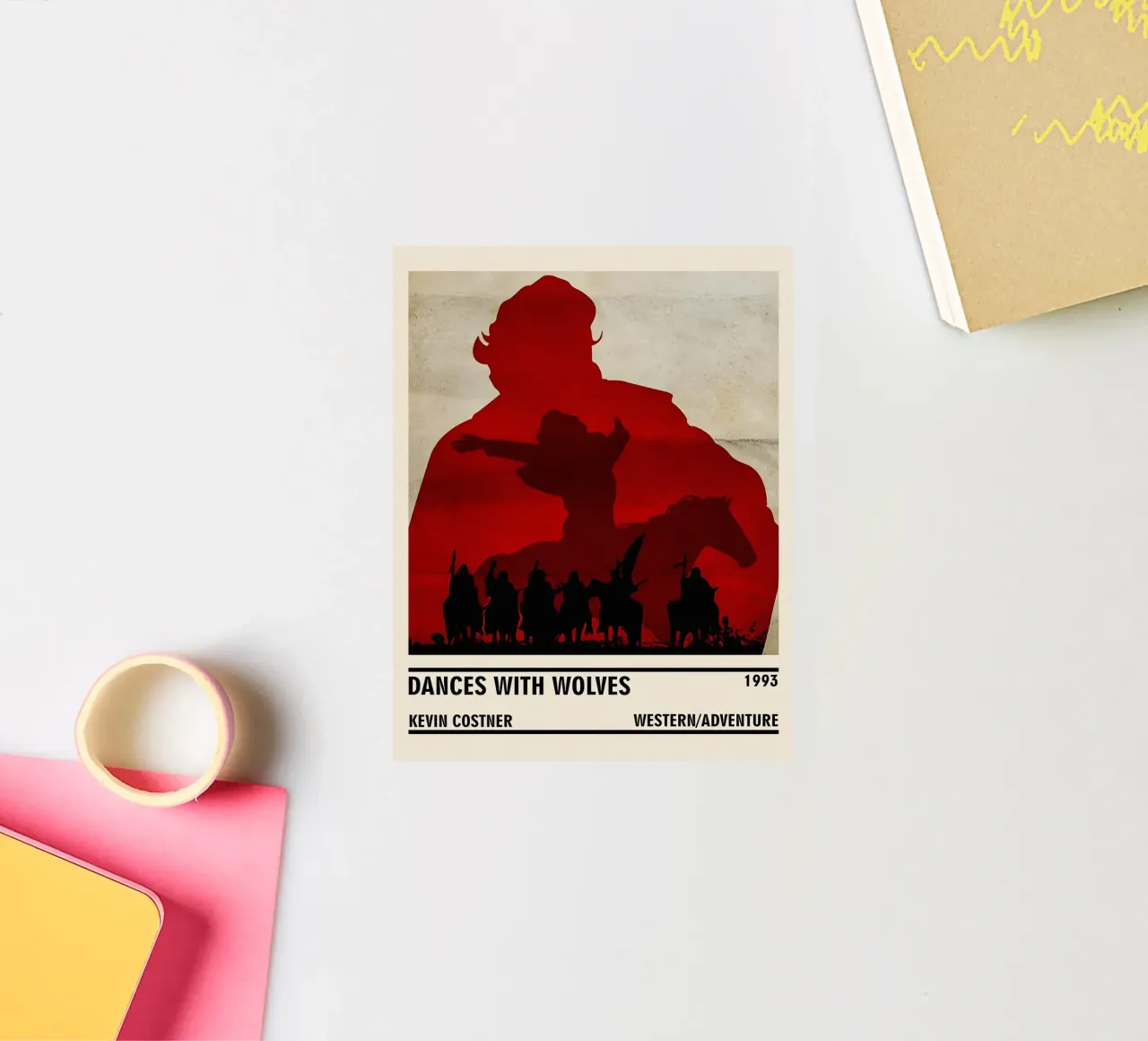 Dances with Wolves autocollant de TheArtstudio