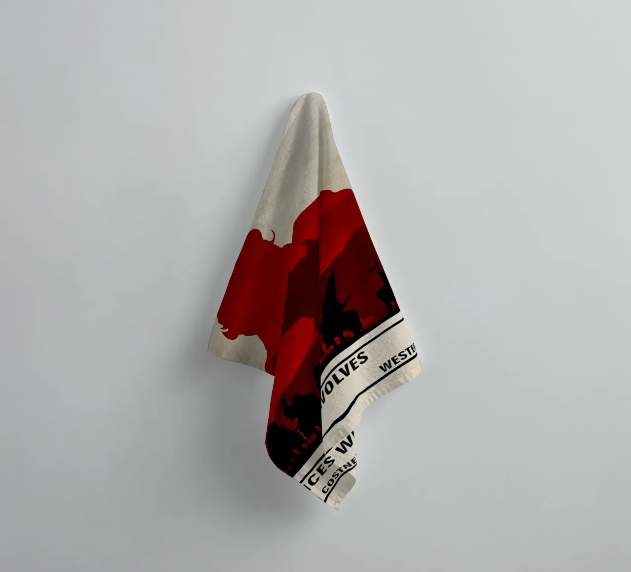 Dances with Wolves asciugamano da bagno da TheArtstudio