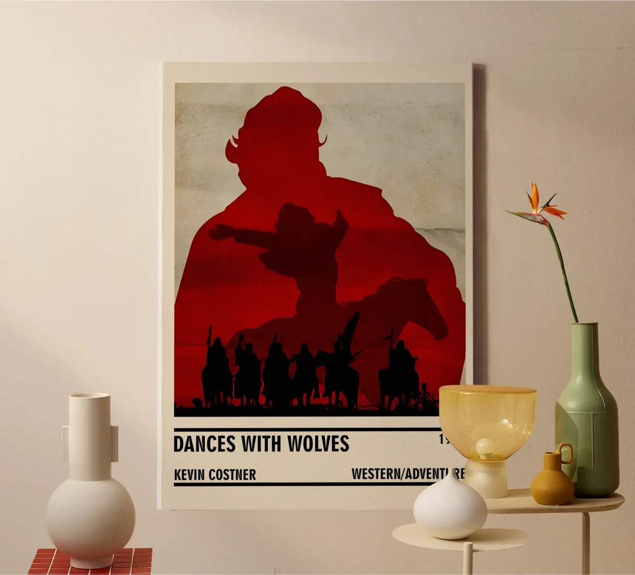 Dances with Wolves tela con Cornice a cassetta da TheArtstudio