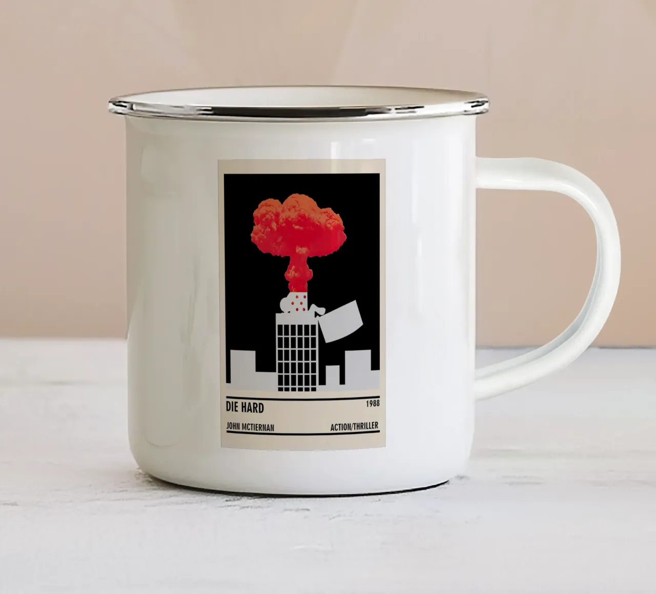 Die Hard tazza in smalto da TheArtstudio
