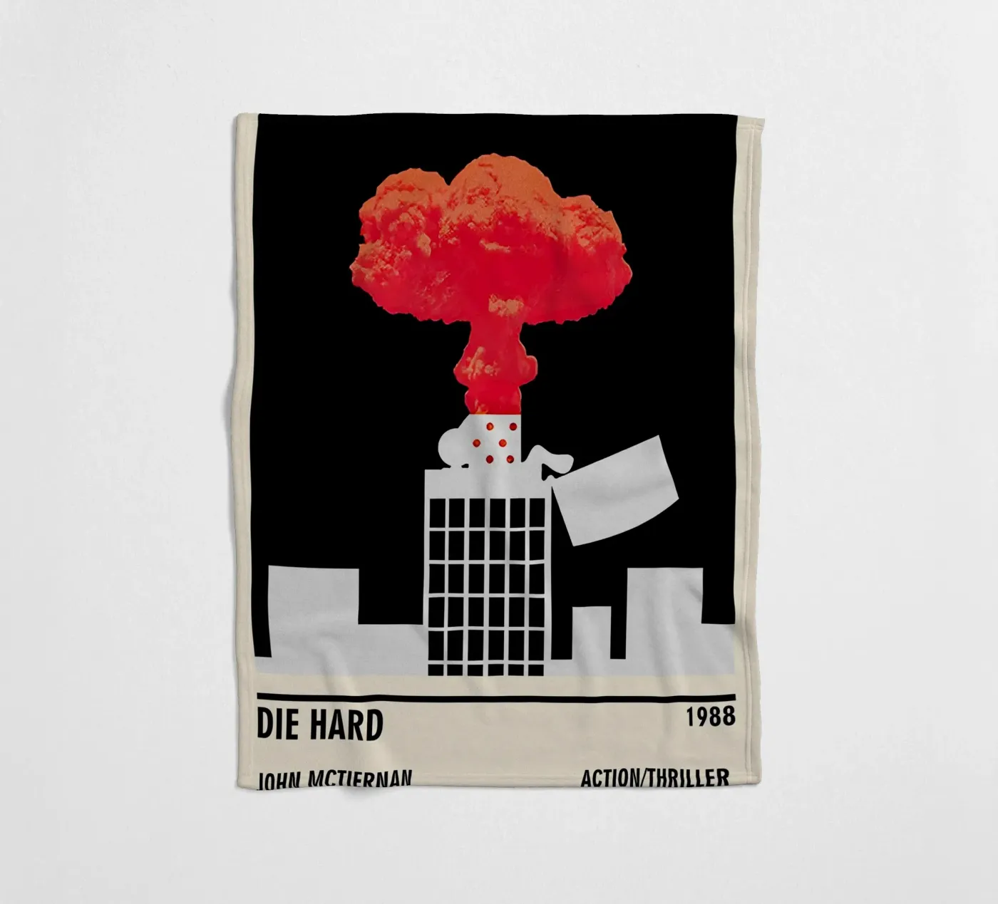 Die Hard fleecedeken van TheArtstudio