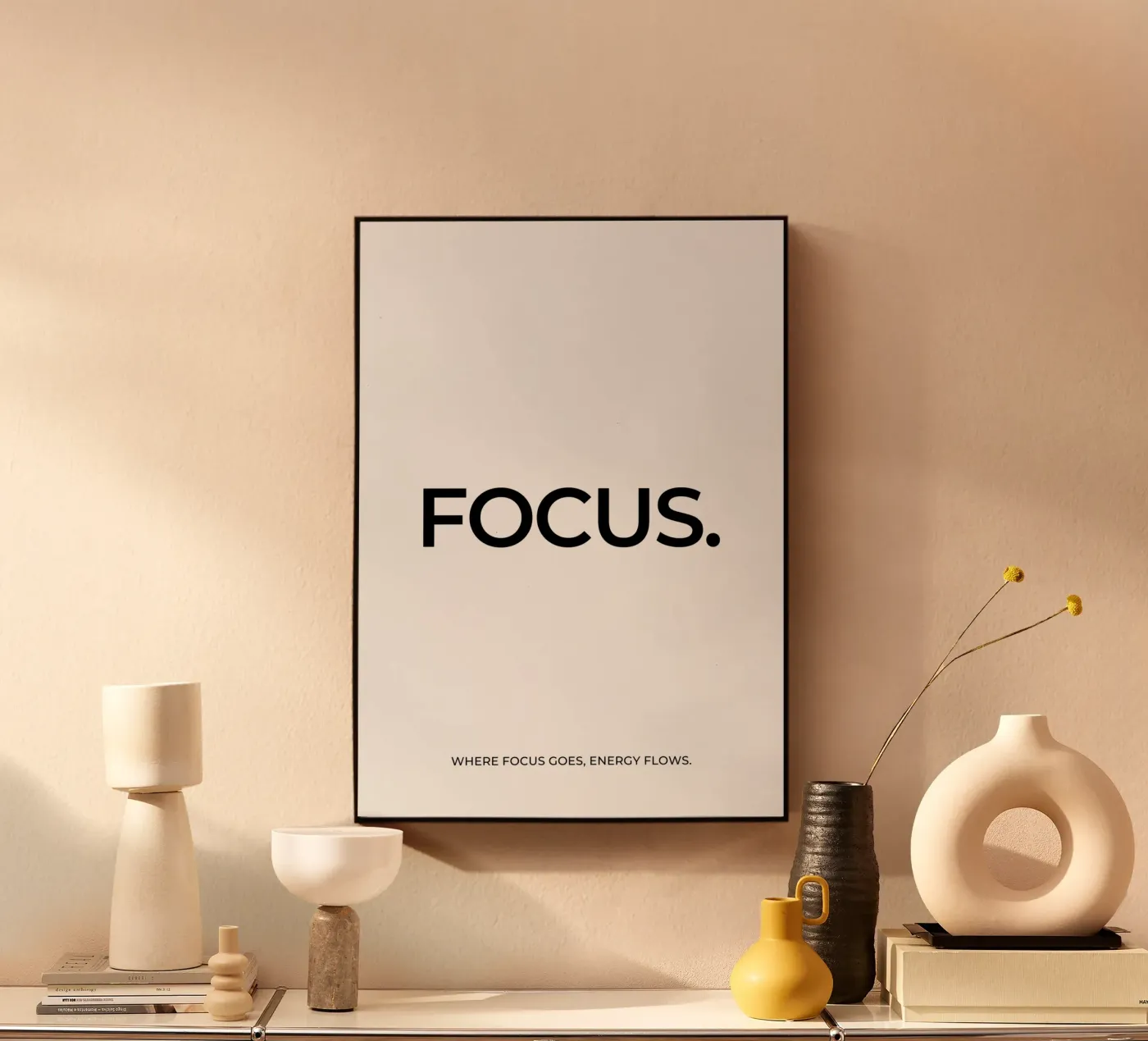 Focus quote plexiglas de Paigaam Studio