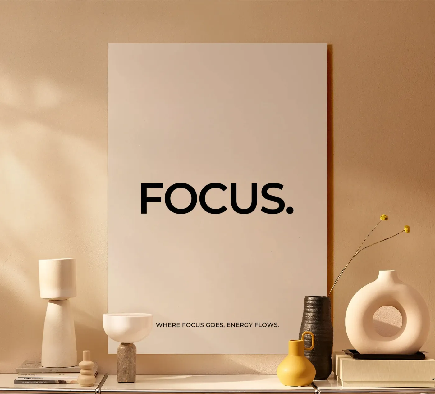 Focus quote plexiglas de Paigaam Studio