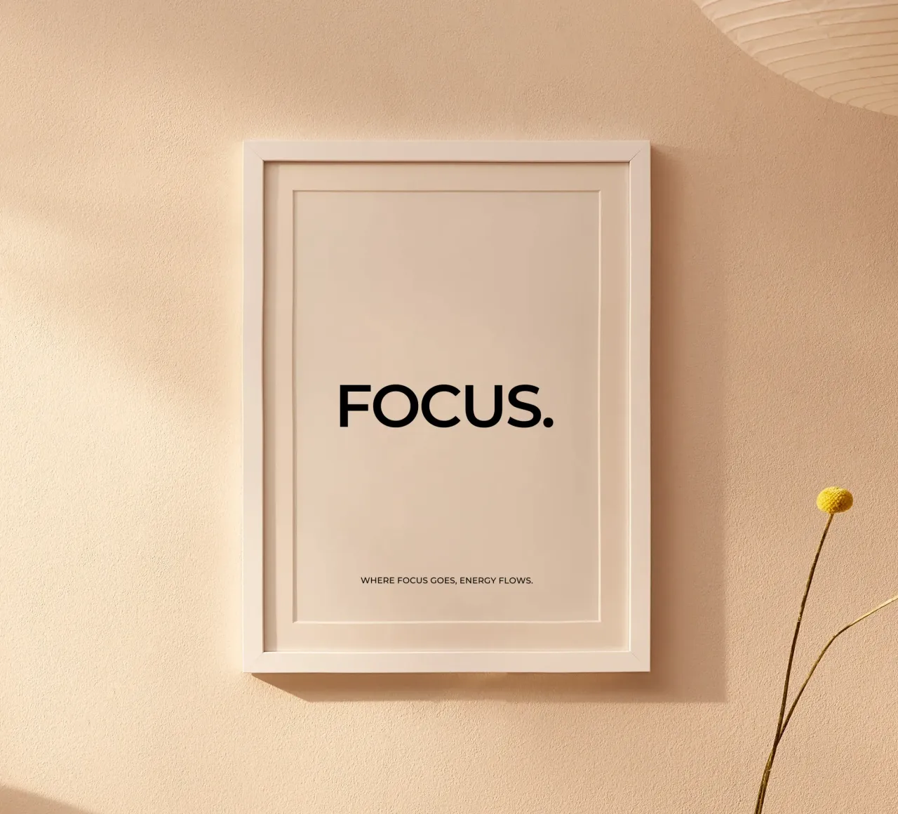 Focus quote poster by Paigaam Studio