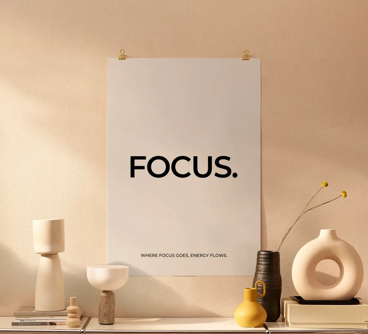 Focus quote poster by Paigaam Studio
