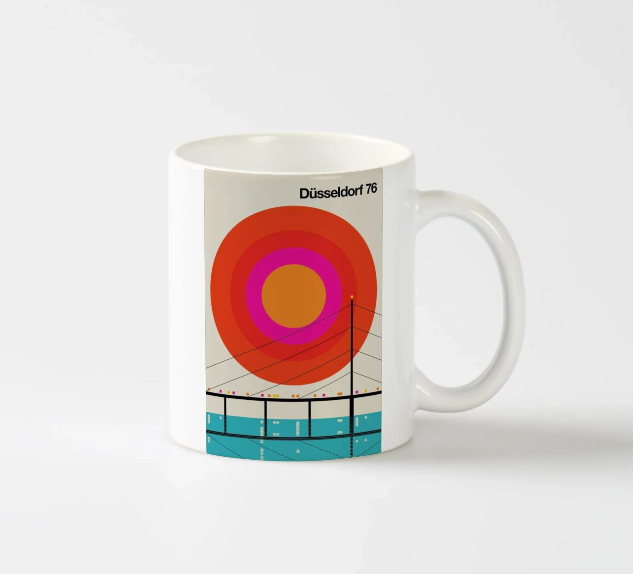 Düsseldorf 76 ceramic mug by Bo Lundberg