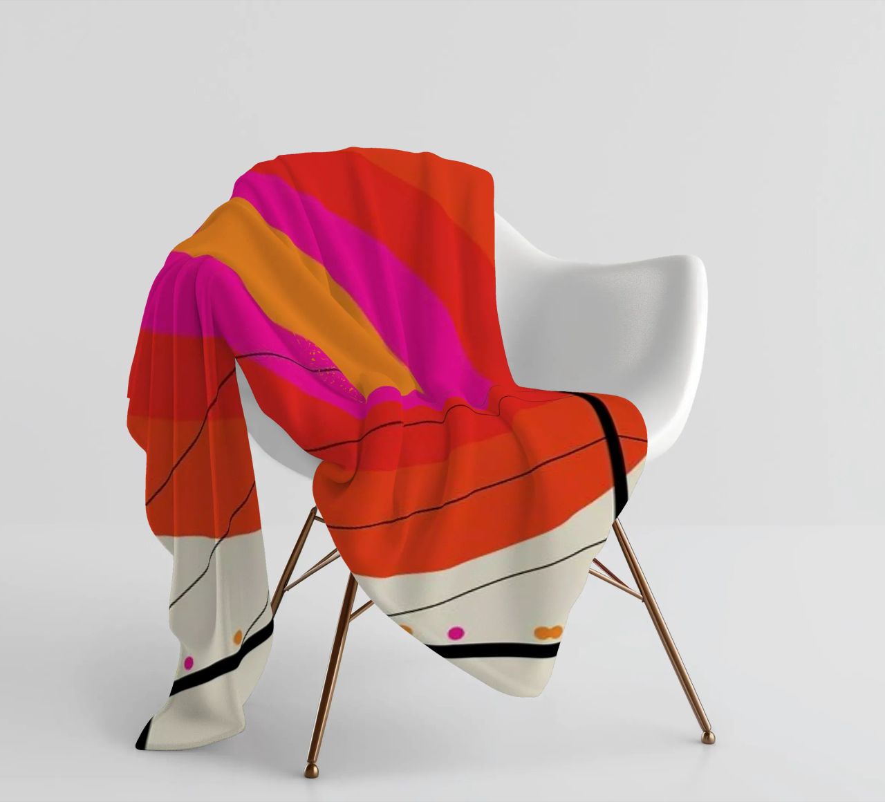 Düsseldorf 76 fleece blanket by Bo Lundberg
