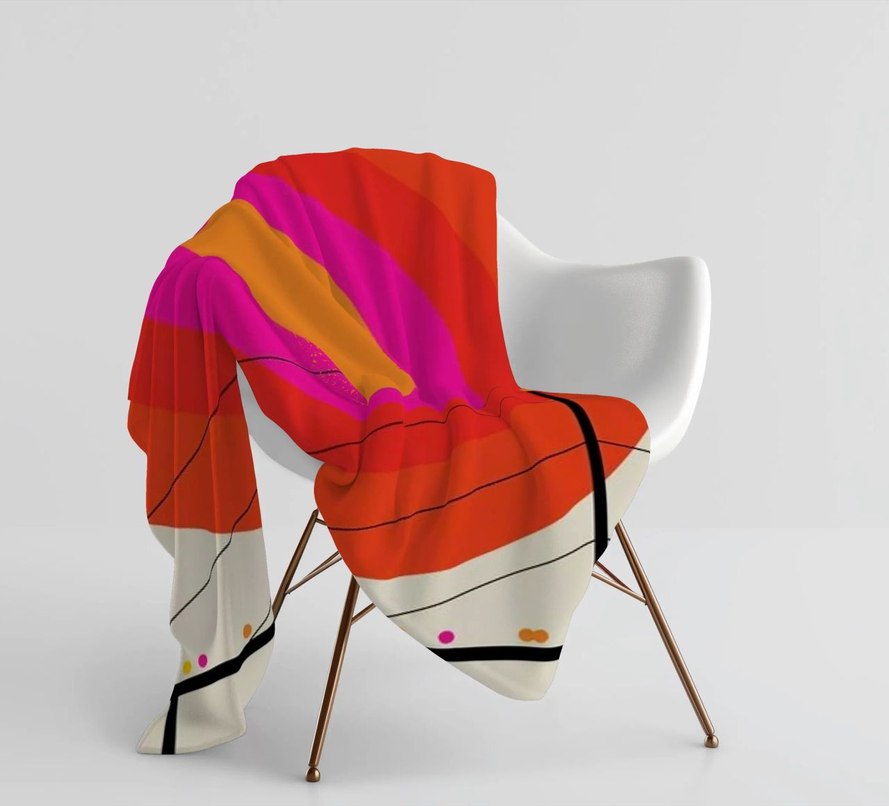 Düsseldorf 76 fleece blanket by Bo Lundberg