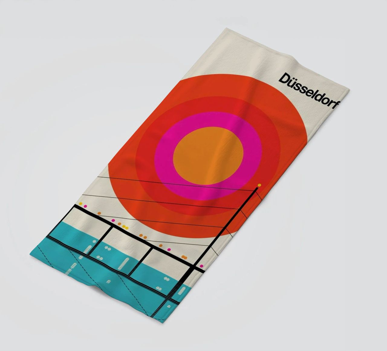 Düsseldorf 76 serviette de plage de Bo Lundberg