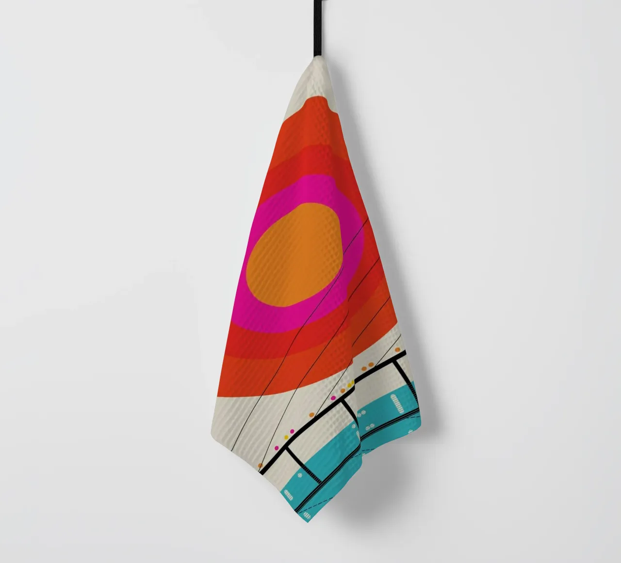 Düsseldorf 76 theedoek van Bo Lundberg