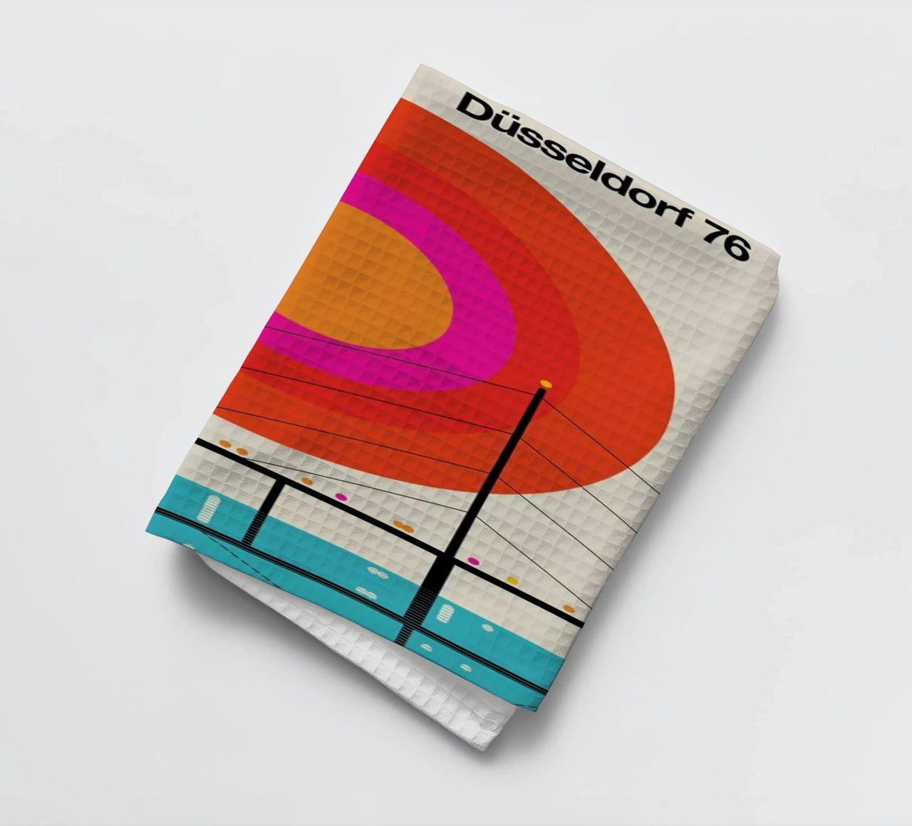 Düsseldorf 76 Geschirrtuch von Bo Lundberg