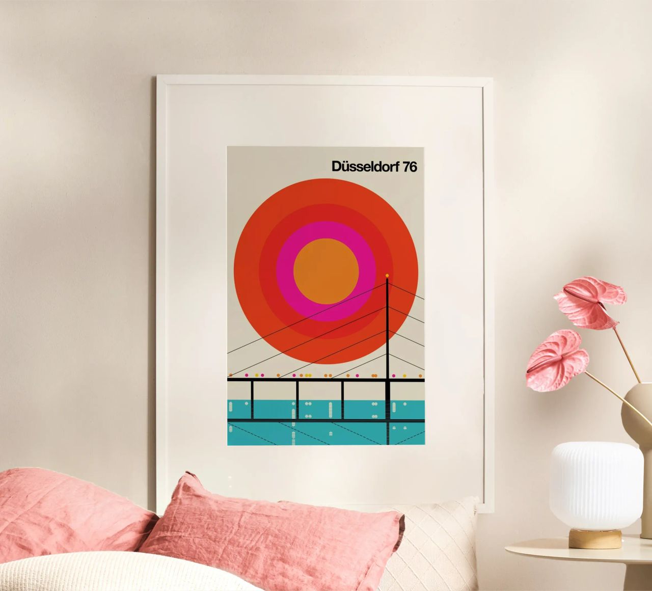 Düsseldorf 76 Poster von Bo Lundberg