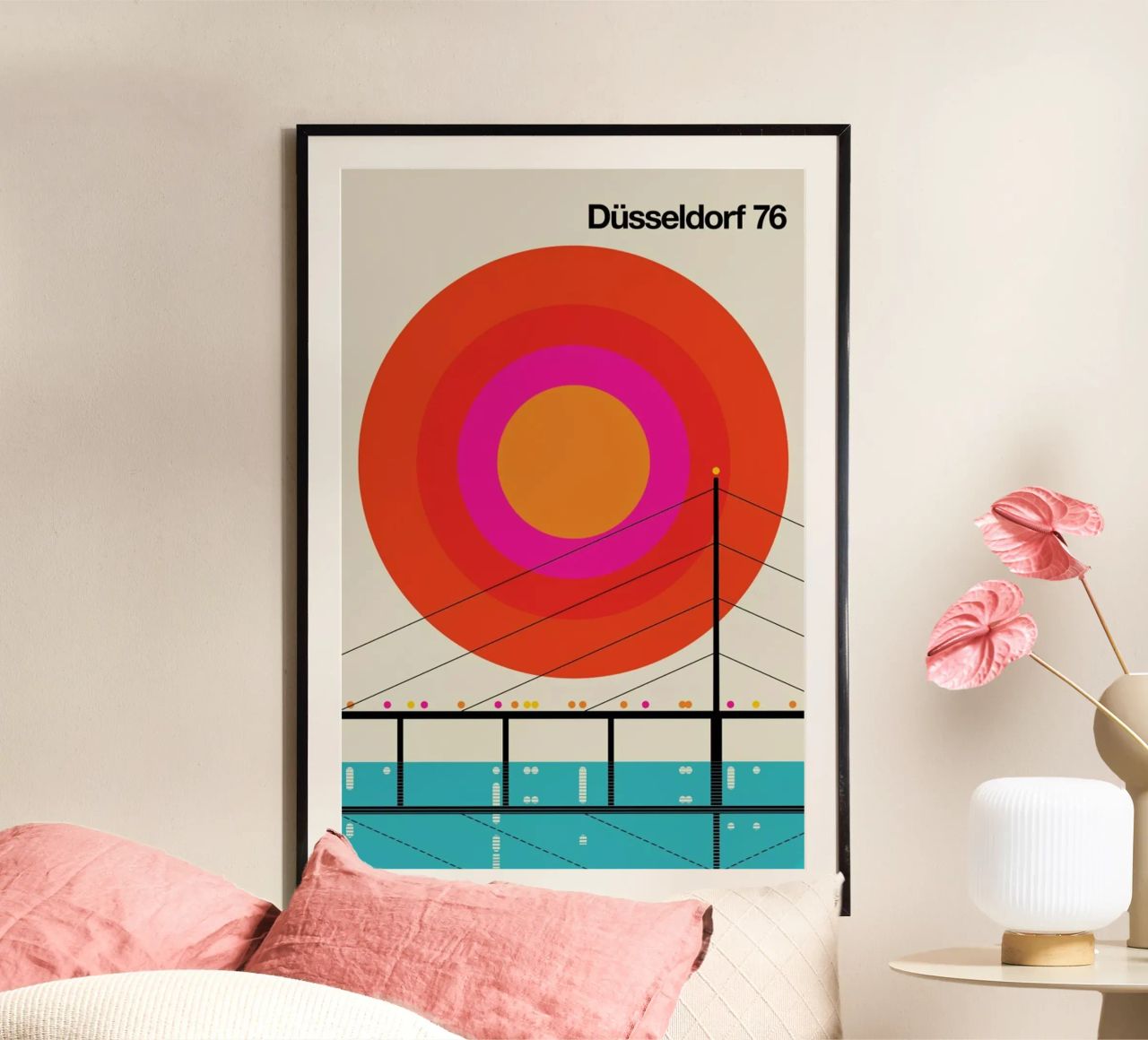Düsseldorf 76 Poster von Bo Lundberg