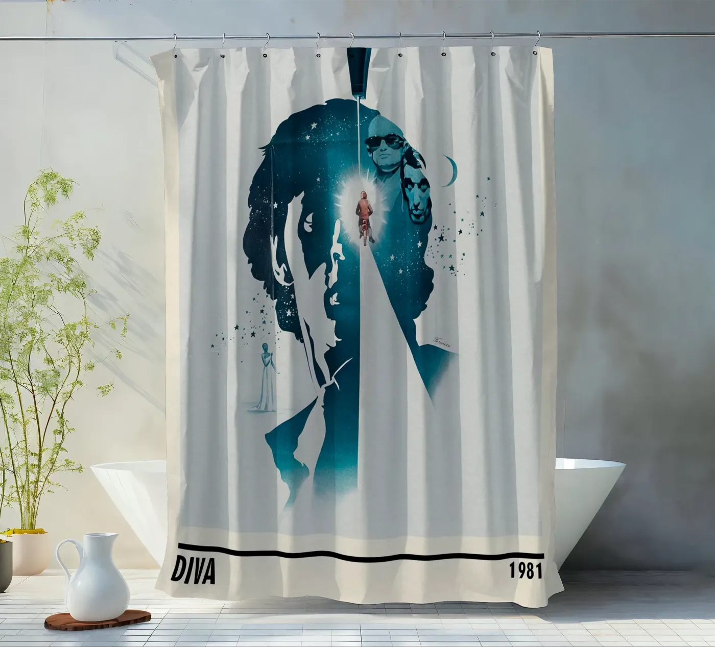 Diva Duschvorhang von TheArtstudio