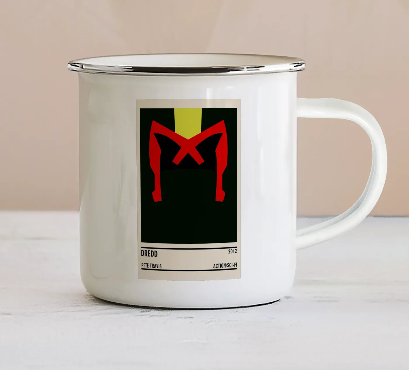 Dredd enamel mug by TheArtstudio