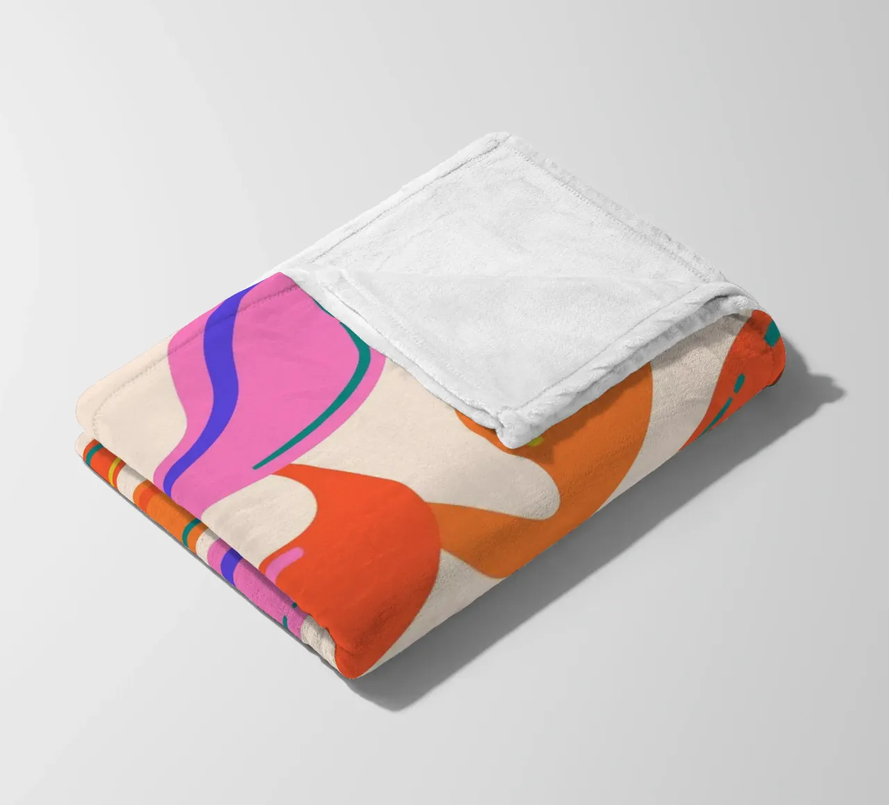 Foglie astratte - Occhiali dal design moderno e colorato coperta in pile da Whole©