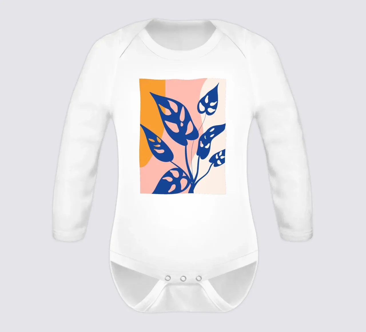 Design moderne de feuilles - art naturel abstrait body manches longues de Whole©