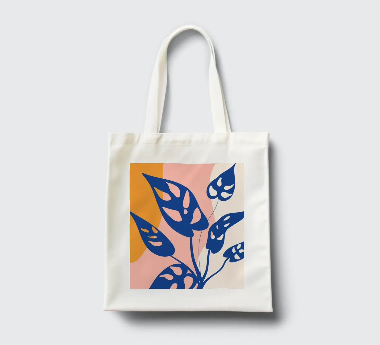 Modern leaf design - Abstract nature art tote bag by Whole©