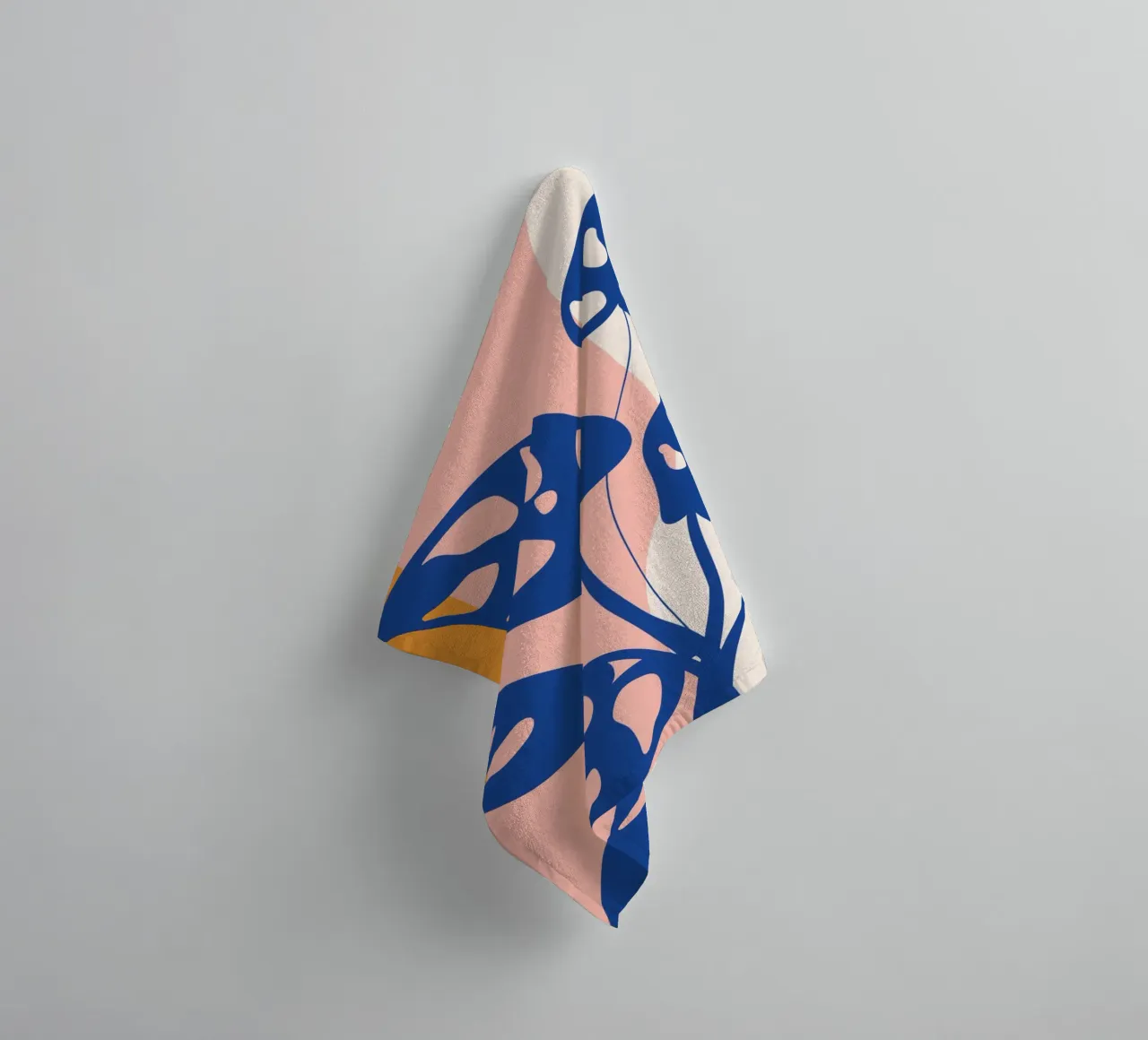 Modern leaf design - Abstract nature art towel by Whole©