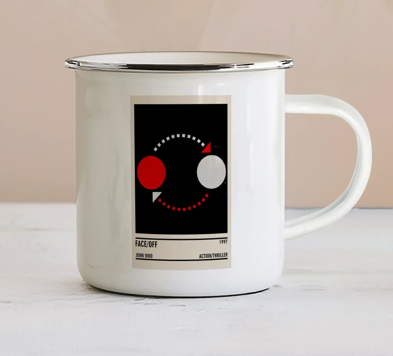 Face - Off tazza in smalto da TheArtstudio
