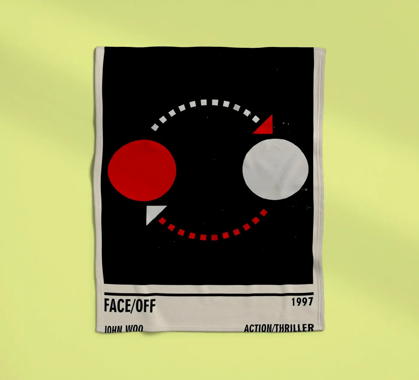 Face - Off fleecedeken van TheArtstudio