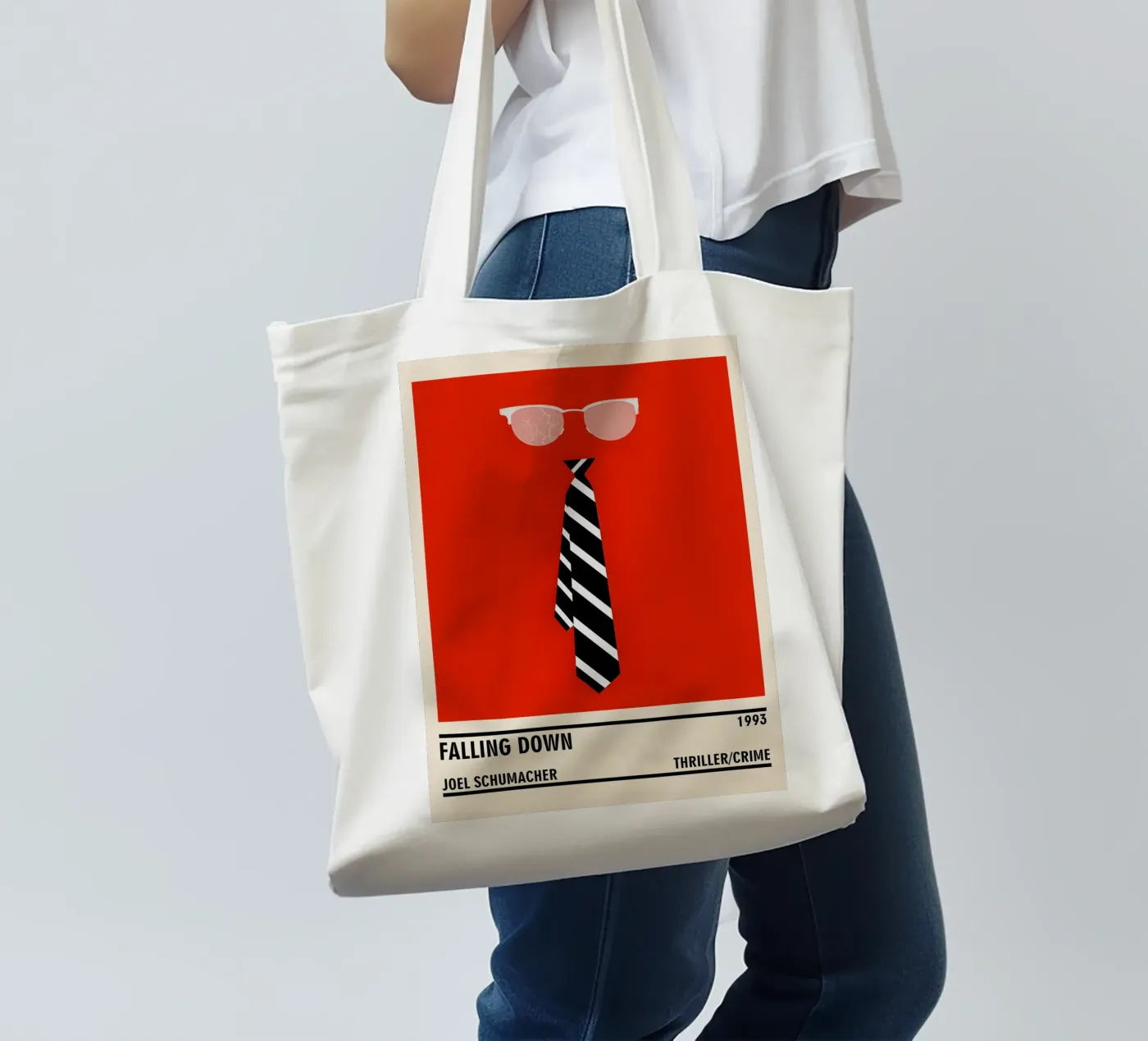 Falling Down borsa in juta da TheArtstudio