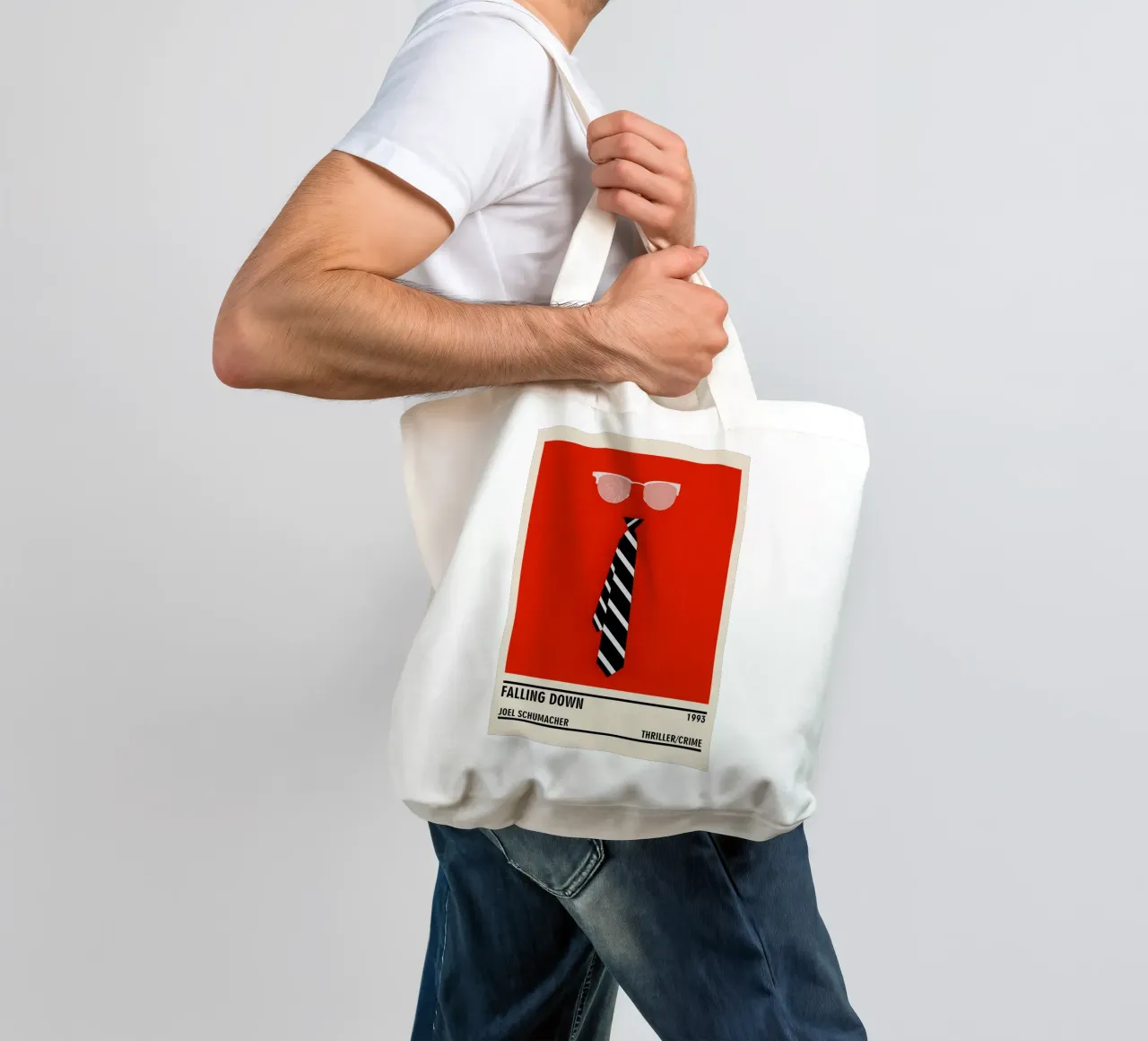 Falling Down borsa in juta da TheArtstudio