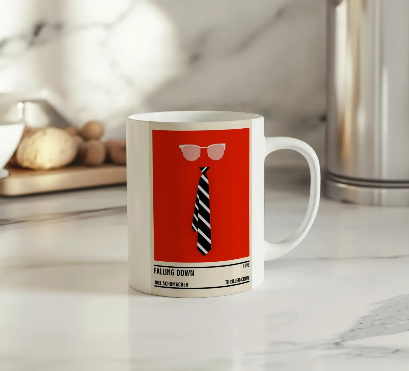 Falling Down ceramic mug by TheArtstudio