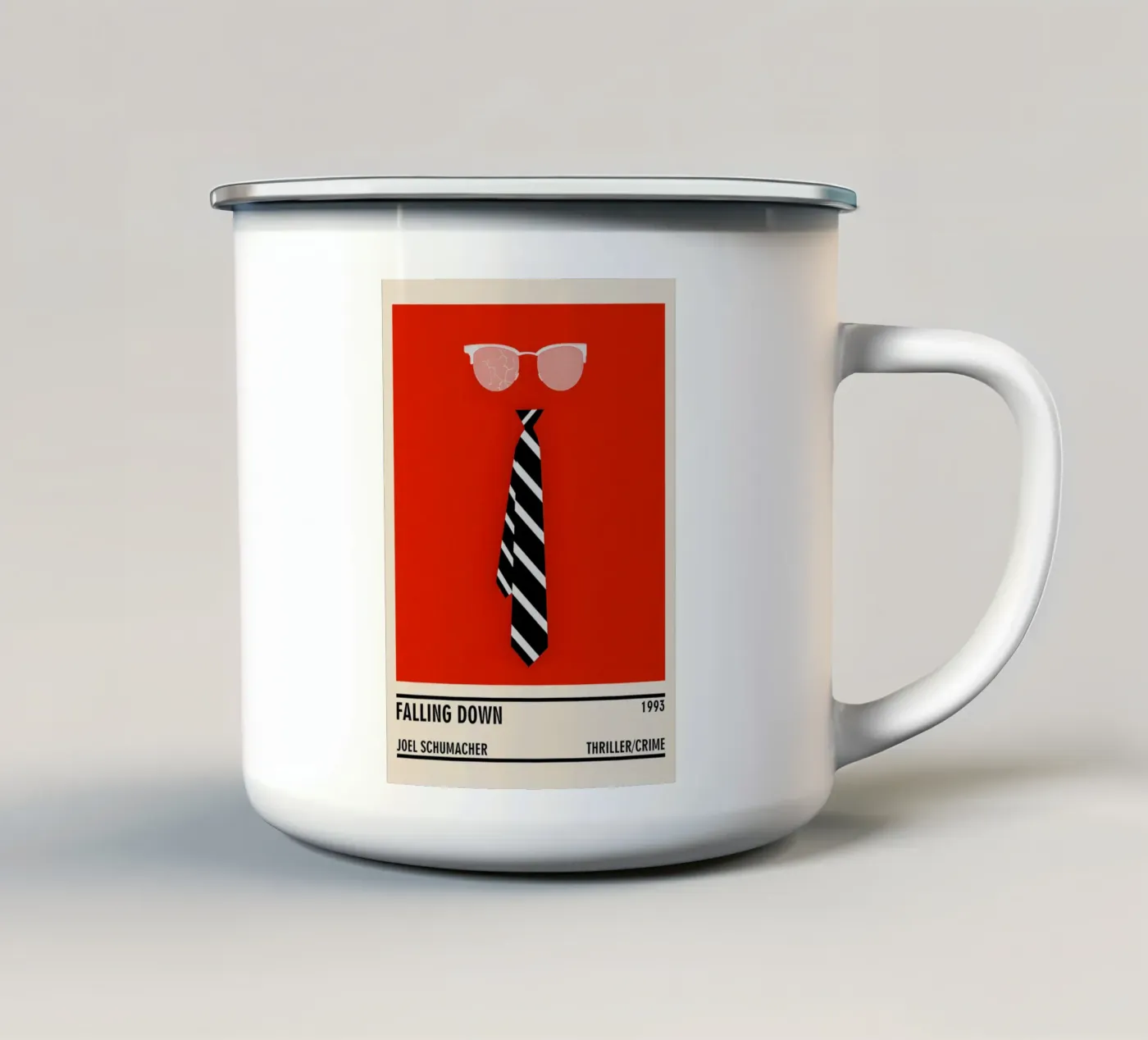 Falling Down enamel mug by TheArtstudio