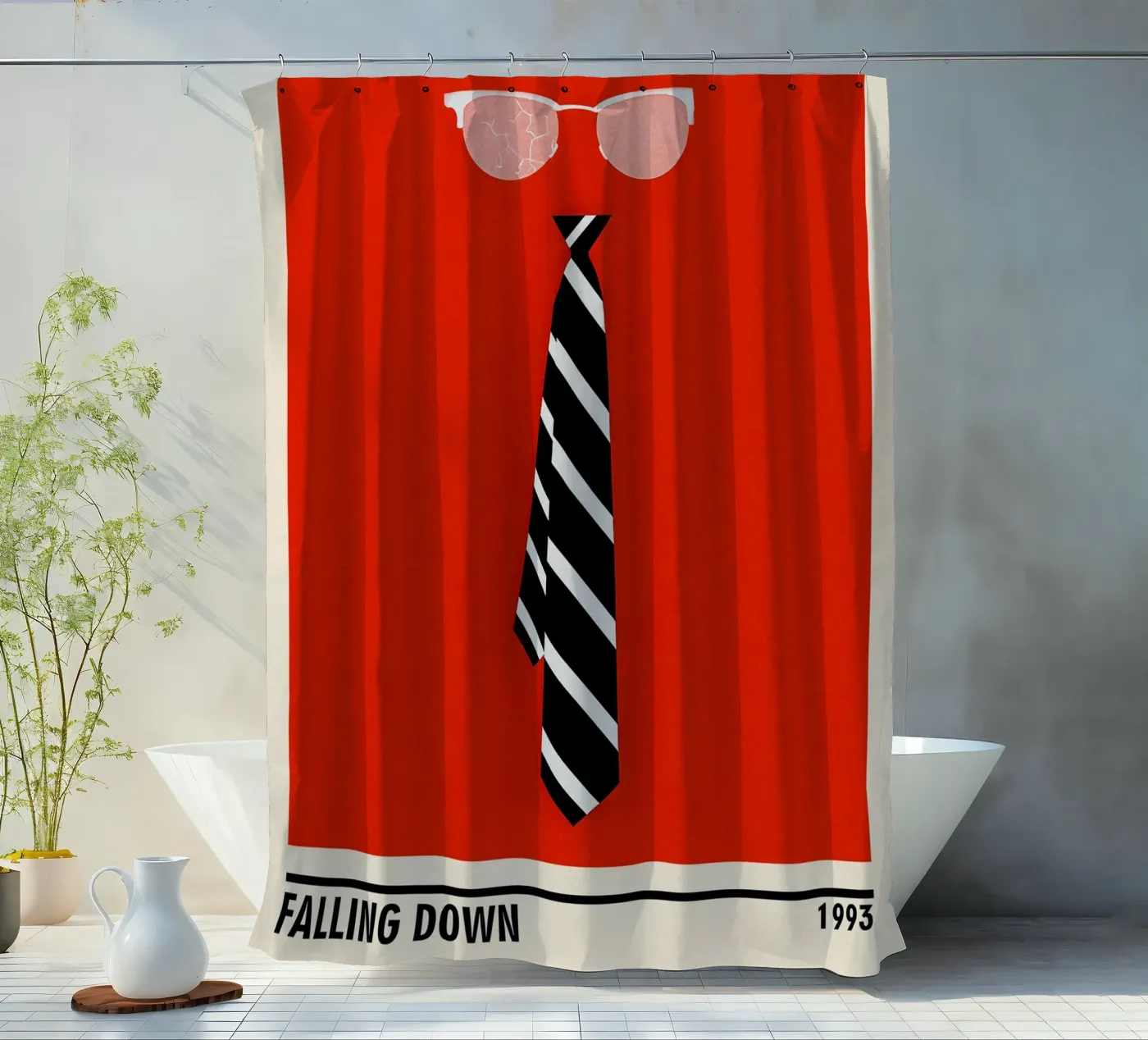 Falling Down Duschvorhang von TheArtstudio