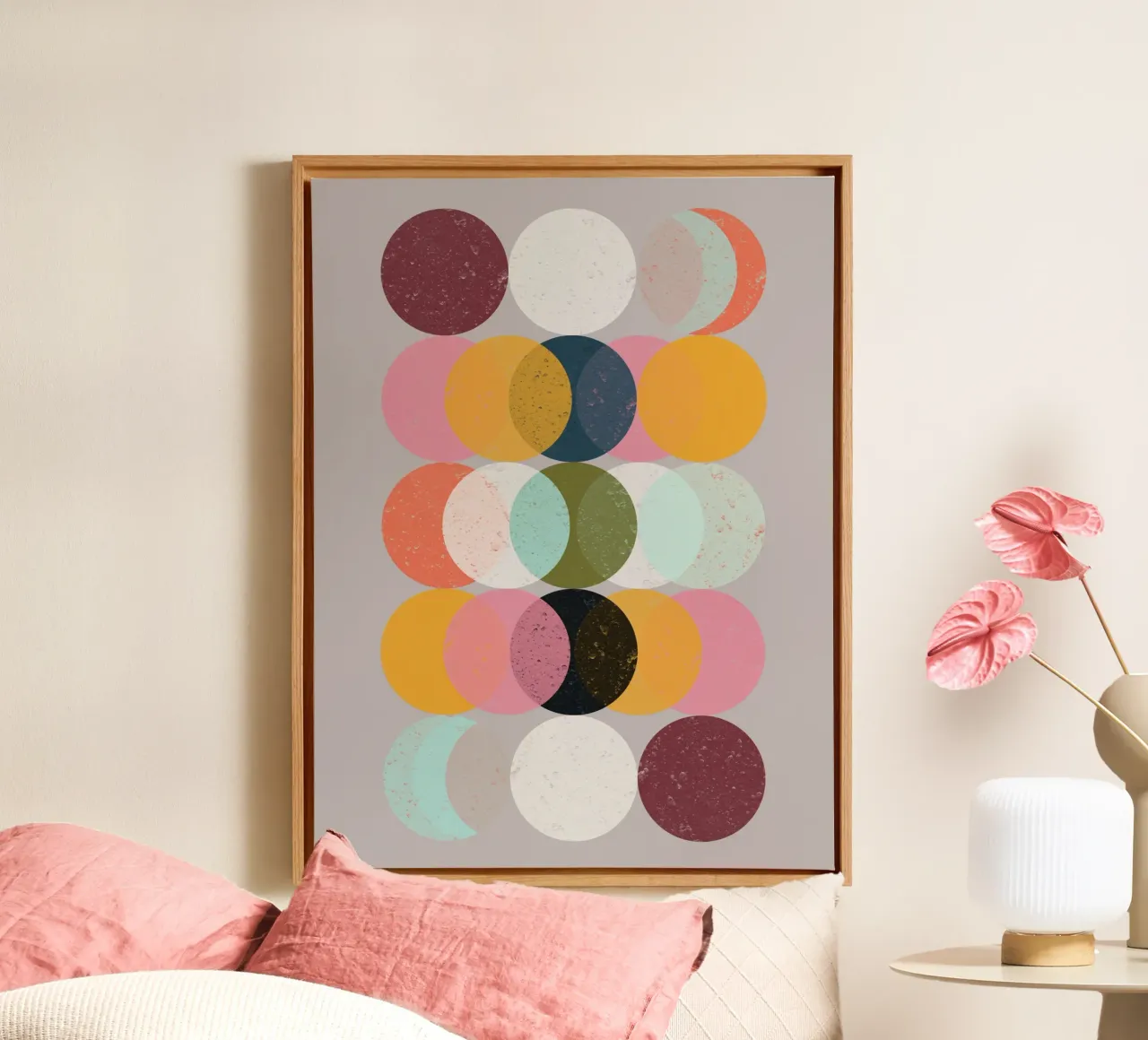 Moods & Moons tela con Cornice a cassetta da susanapaz